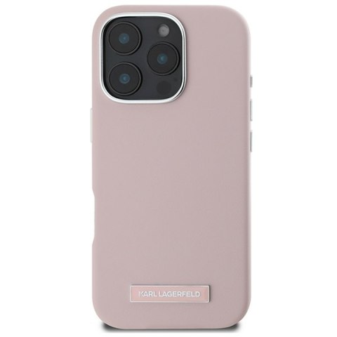 Karl Lagerfeld nakładka do iPhone 16 Pro Max 6,9" KLHMP16XPGMSRPP różowa Hardcase FW Metal Plate MagSafe Karl Lagerfeld nakładka do iPhone 16 Pro Max 6,9" KLHMP16XPGMSRPP różowa Hardcase FW Metal Plate MagSafe