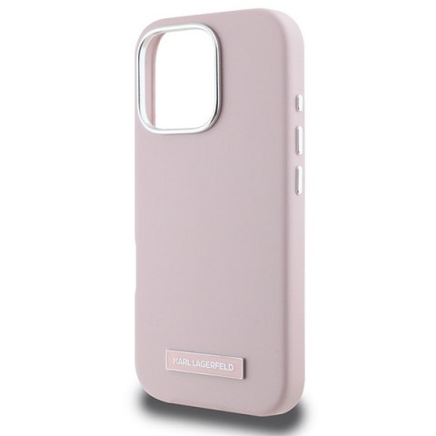 Karl Lagerfeld nakładka do iPhone 16 Pro Max 6,9" KLHMP16XPGMSRPP różowa Hardcase FW Metal Plate MagSafe Karl Lagerfeld nakładka do iPhone 16 Pro Max 6,9" KLHMP16XPGMSRPP różowa Hardcase FW Metal Plate MagSafe
