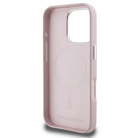 Karl Lagerfeld nakładka do iPhone 16 Pro Max 6,9" KLHMP16XPGMSRPP różowa Hardcase FW Metal Plate MagSafe Karl Lagerfeld nakładka do iPhone 16 Pro Max 6,9" KLHMP16XPGMSRPP różowa Hardcase FW Metal Plate MagSafe