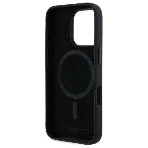 Karl Lagerfeld nakładka do iPhone 16 Pro Max 6,9" KLHMP16XSCMKMPCK czarna Hardcase Silicone Shadow Metal Initial MagSafe Karl Lagerfeld nakładka do iPhone 16 Pro Max 6,9" KLHMP16XSCMKMPCK czarna Hardcase Silicone Shadow Metal Initial MagSafe