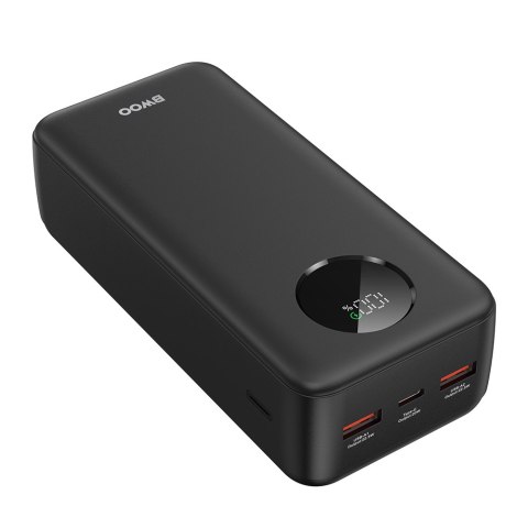 BWOO Power bank 22,5W, 30000 mAh z wyświetlaczem LCD, czarny
