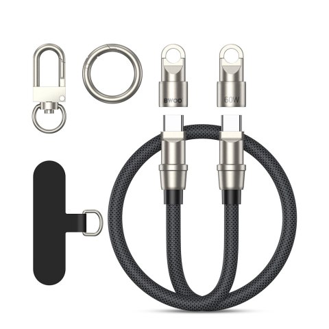 BWOO kabel Smycz USB-C - USB-C 1,2m 60W zawieszka