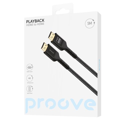 Proove kabel PlayBack HDMI - HDMI 5m czarny Proove kabel PlayBack HDMI - HDMI 5m czarny