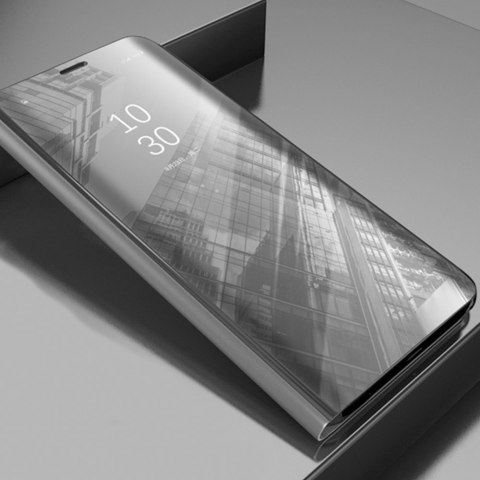 Etui Smart Clear View do Samsung Galaxy A16 4G / A16 5G srebrne