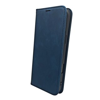 Etui Smart Suede do Samsung Galaxy A16 4G / A16 5G granatowe