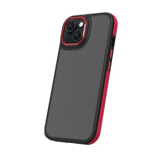 Nakładka Crystal Black do iPhone 16 6,1" czerwona