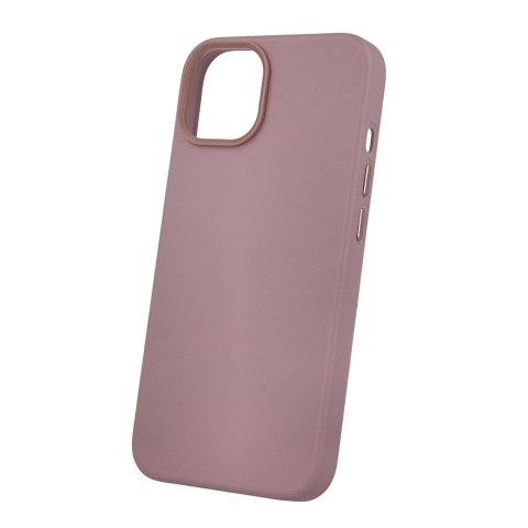 Nakładka Mag Leather do iPhone 16 6,1" jasnoróżowa