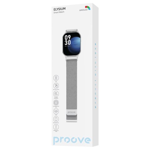 Smartwatch Proove Elysium srebrny błyszczący