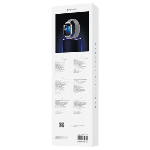 Smartwatch Proove Elysium srebrny błyszczący