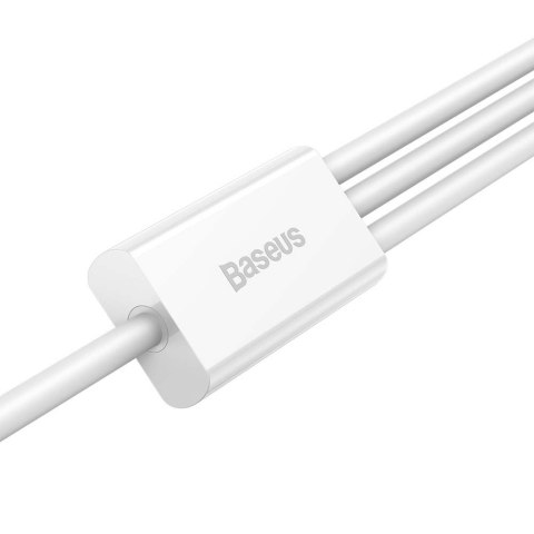 Baseus kabel 3w1 Superior USB - Lightning + USB-C + microUSB 1,5 m 3,5A biały Baseus kabel 3w1 Superior USB - Lightning + USB-C + microUSB 1,5 m 3,5A biały