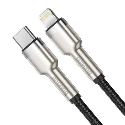 Baseus kabel Cafule Metal PD USB-C - Lightning 0,25 m czarny 20W Baseus kabel Cafule Metal PD USB-C - Lightning 0,25 m czarny 20W
