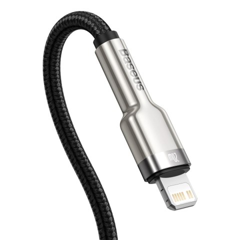 Baseus kabel Cafule Metal PD USB-C - Lightning 1,0 m czarny 20W Baseus kabel Cafule Metal PD USB-C - Lightning 1,0 m czarny 20W