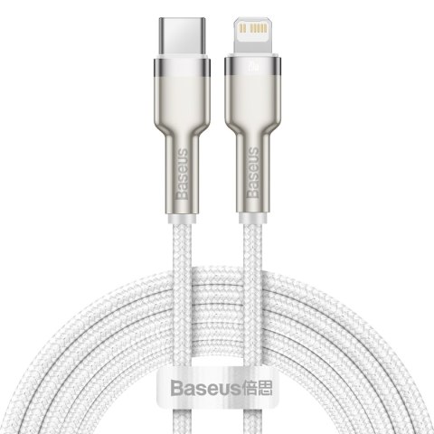 Baseus kabel Cafule Metal PD USB-C - Lightning 2,0 m biały 20W Baseus kabel Cafule Metal PD USB-C - Lightning 2,0 m biały 20W