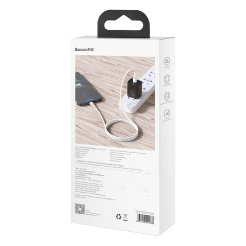 Baseus kabel Cafule Metal PD USB-C - Lightning 2,0 m biały 20W Baseus kabel Cafule Metal PD USB-C - Lightning 2,0 m biały 20W