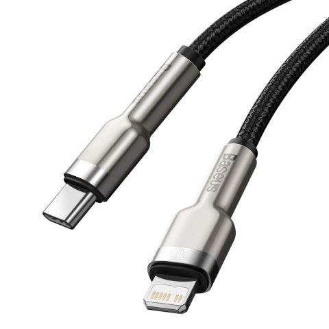 Baseus kabel Cafule Metal PD USB-C - Lightning 2,0 m czarny 20W Baseus kabel Cafule Metal PD USB-C - Lightning 2,0 m czarny 20W