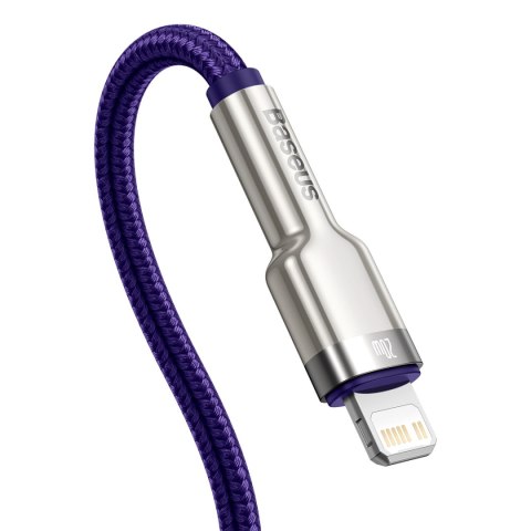 Baseus kabel Cafule Metal PD USB-C - Lightning 2,0 m fioletowy 20W Baseus kabel Cafule Metal PD USB-C - Lightning 2,0 m fioletowy 20W