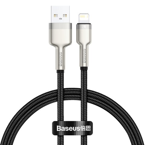 Baseus kabel Cafule Metal USB - Lightning 2,4A 0,25 m czarny Baseus kabel Cafule Metal USB - Lightning 2,4A 0,25 m czarny