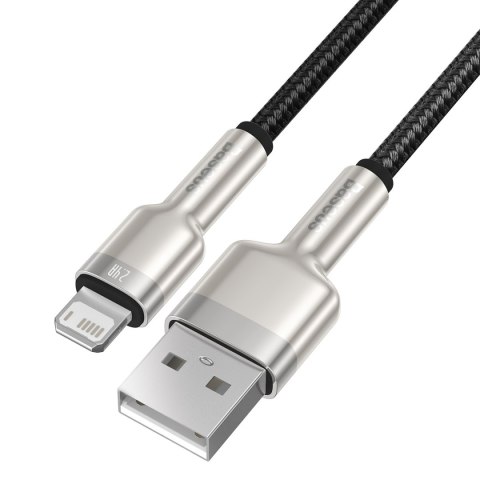 Baseus kabel Cafule Metal USB - Lightning 2,4A 0,25 m czarny Baseus kabel Cafule Metal USB - Lightning 2,4A 0,25 m czarny