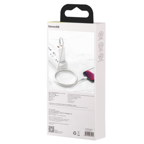 Baseus kabel High Density PD USB-C - Lightning 2,0 m biały 20W Baseus kabel High Density PD USB-C - Lightning 2,0 m biały 20W