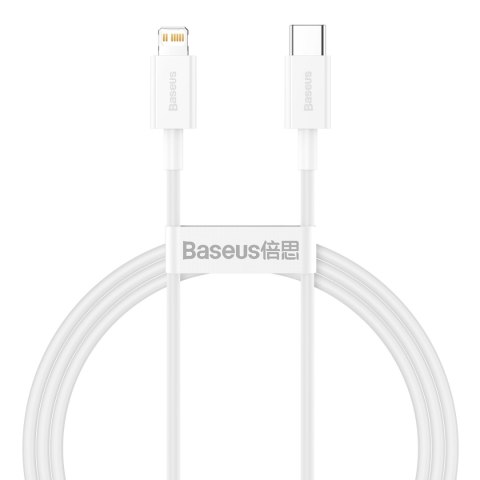 Baseus kabel Superior PD USB-C - Lightning 1,0 m biały 20W Baseus kabel Superior PD USB-C - Lightning 1,0 m biały 20W