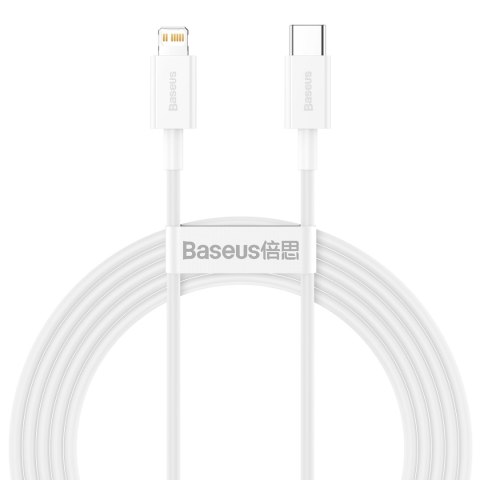 Baseus kabel Superior PD USB-C - Lightning 2,0 m biały 20W Baseus kabel Superior PD USB-C - Lightning 2,0 m biały 20W
