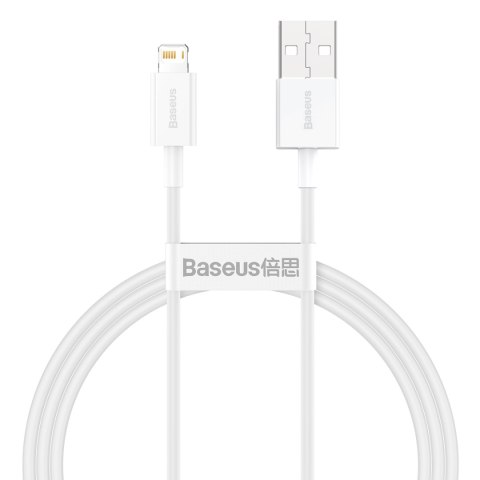 Baseus kabel Superior USB - Lightning 1,0 m 2,4A biały Baseus kabel Superior USB - Lightning 1,0 m 2,4A biały