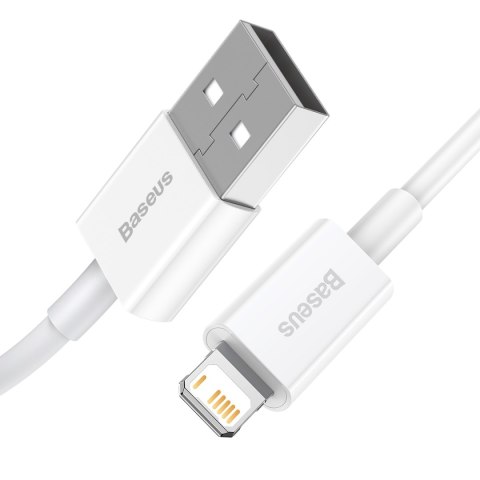 Baseus kabel Superior USB - Lightning 1,0 m 2,4A biały Baseus kabel Superior USB - Lightning 1,0 m 2,4A biały