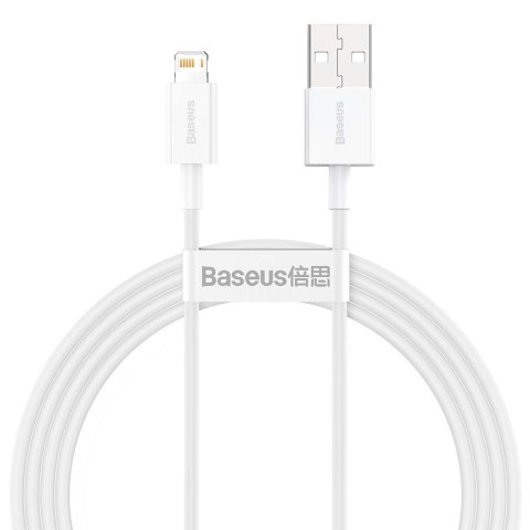 Baseus kabel Superior USB - Lightning 1,5 m 2,4A biały Baseus kabel Superior USB - Lightning 1,5 m 2,4A biały