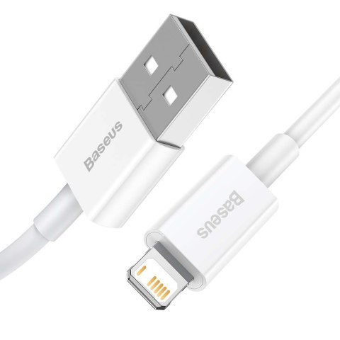 Baseus kabel Superior USB - Lightning 1,5 m 2,4A biały Baseus kabel Superior USB - Lightning 1,5 m 2,4A biały