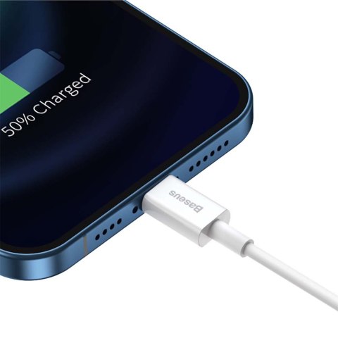 Baseus kabel Superior USB - Lightning 1,5 m 2,4A biały Baseus kabel Superior USB - Lightning 1,5 m 2,4A biały