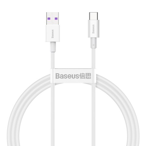 Baseus kabel Superior USB - USB-C 1,0 m biały 66W