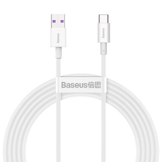 Baseus kabel Superior USB - USB-C 2,0 m biały 66W