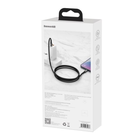 Baseus kabel Tungsten PD USB-C - Lightning 1,0 m czarny 20W Baseus kabel Tungsten PD USB-C - Lightning 1,0 m czarny 20W