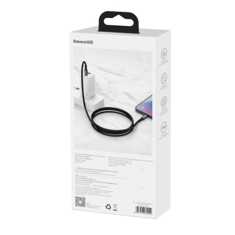 Baseus kabel Tungsten PD USB-C - Lightning 2,0 m czarny 20W Baseus kabel Tungsten PD USB-C - Lightning 2,0 m czarny 20W