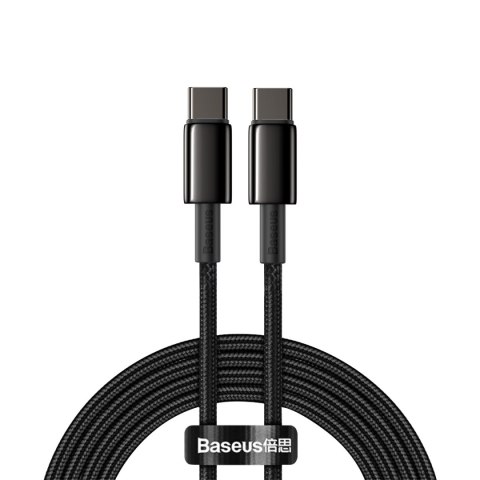 Baseus kabel Tungsten PD USB-C - USB-C 2,0 m czarny 100W Baseus kabel Tungsten PD USB-C - USB-C 2,0 m czarny 100W