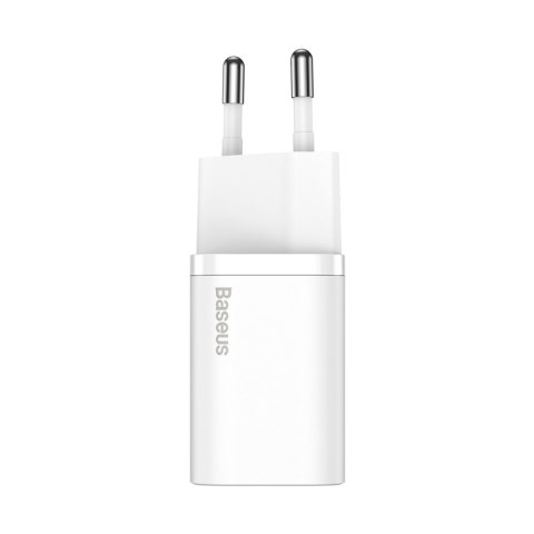 Baseus ładowarka sieciowa Super Si PD 20W 1x USB-C biała Baseus ładowarka sieciowa Super Si PD 20W 1x USB-C biała