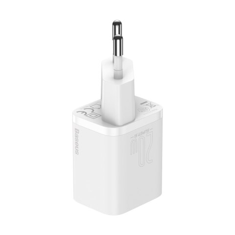 Baseus ładowarka sieciowa Super Si PD 20W 1x USB-C biała Baseus ładowarka sieciowa Super Si PD 20W 1x USB-C biała