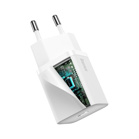Baseus ładowarka sieciowa Super Si PD 20W 1x USB-C biała Baseus ładowarka sieciowa Super Si PD 20W 1x USB-C biała