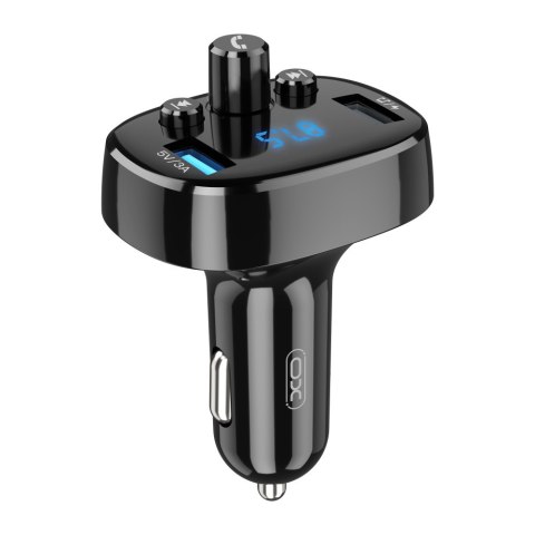 XO transmiter FM BCC02 Bluetooth MP3 ładowarka samochodowa 15W czarna XO transmiter FM BCC02 Bluetooth MP3 ładowarka samochodowa 15W czarna