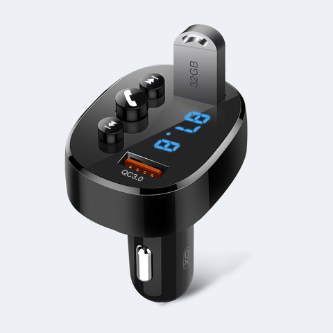 XO transmiter FM BCC03 Bluetooth MP3 ładowarka samochodowa 18W czarna XO transmiter FM BCC03 Bluetooth MP3 ładowarka samochodowa 18W czarna