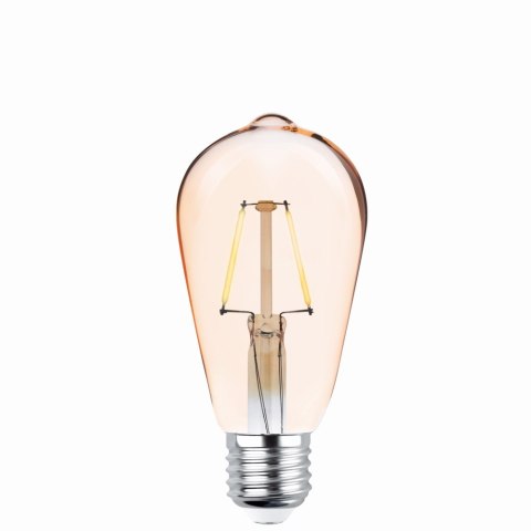 Żarówka LED Filament E27 ST64 4W 230V 2200K 400lm COG złota Forever Light Żarówka LED Filament E27 ST64 4W 230V 2200K 400lm COG złota Forever Light