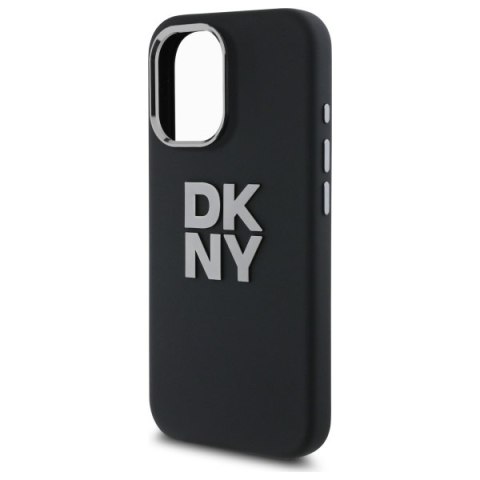 DKNY nakładka HC Silicone Stack Metal Logo do iPhone 16 6,1" czarna DKNY nakładka HC Silicone Stack Metal Logo do iPhone 16 6,1" czarna