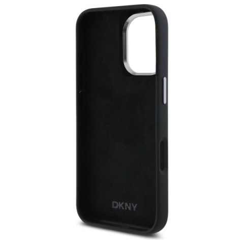 DKNY nakładka HC Silicone Stack Metal Logo do iPhone 16 6,1" czarna DKNY nakładka HC Silicone Stack Metal Logo do iPhone 16 6,1" czarna
