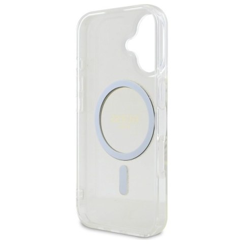 Guess nakładka HC MagSafe IML Glitter Circle do iPhone 16 Plus 6,7" przezroczysta Guess nakładka HC MagSafe IML Glitter Circle do iPhone 16 Plus 6,7" przezroczysta