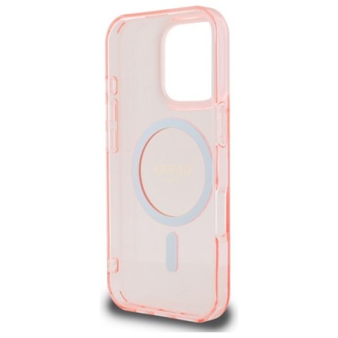 Guess nakładka HC MagSafe IML Glitter Circle do iPhone 16 Pro Max 6,9" różowa Guess nakładka HC MagSafe IML Glitter Circle do iPhone 16 Pro Max 6,9" różowa
