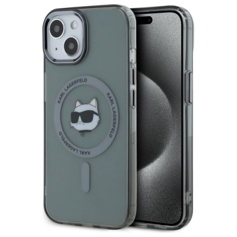 Karl Lagerfeld nakładka HC MagSafe IML Metal Choupette Head do iPhone 15 6,1" czarna Karl Lagerfeld nakładka HC MagSafe IML Metal Choupette Head do iPhone 15 6,1" czarna