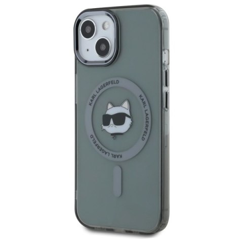 Karl Lagerfeld nakładka HC MagSafe IML Metal Choupette Head do iPhone 15 6,1" czarna Karl Lagerfeld nakładka HC MagSafe IML Metal Choupette Head do iPhone 15 6,1" czarna
