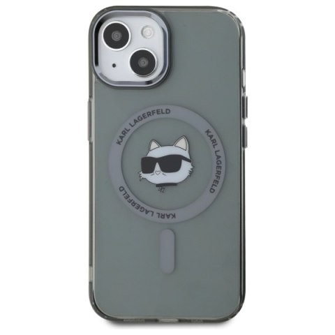 Karl Lagerfeld nakładka HC MagSafe IML Metal Choupette Head do iPhone 15 6,1" czarna Karl Lagerfeld nakładka HC MagSafe IML Metal Choupette Head do iPhone 15 6,1" czarna