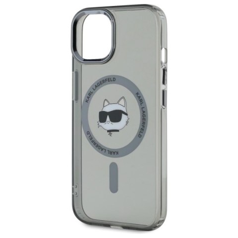Karl Lagerfeld nakładka HC MagSafe IML Metal Choupette Head do iPhone 15 6,1" czarna Karl Lagerfeld nakładka HC MagSafe IML Metal Choupette Head do iPhone 15 6,1" czarna