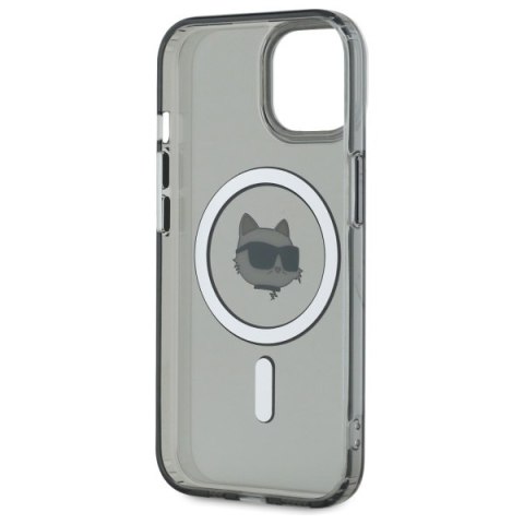 Karl Lagerfeld nakładka HC MagSafe IML Metal Choupette Head do iPhone 15 6,1" czarna Karl Lagerfeld nakładka HC MagSafe IML Metal Choupette Head do iPhone 15 6,1" czarna
